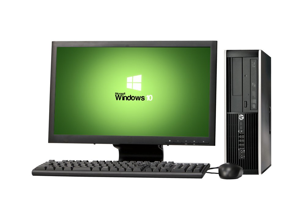 HP ELITE 8200 DESKTOP CORE I5 2.4GHZ 4GB 250GB DVD 22in Monitor WINDOWS 10 HOME 64BIT (Renewed)