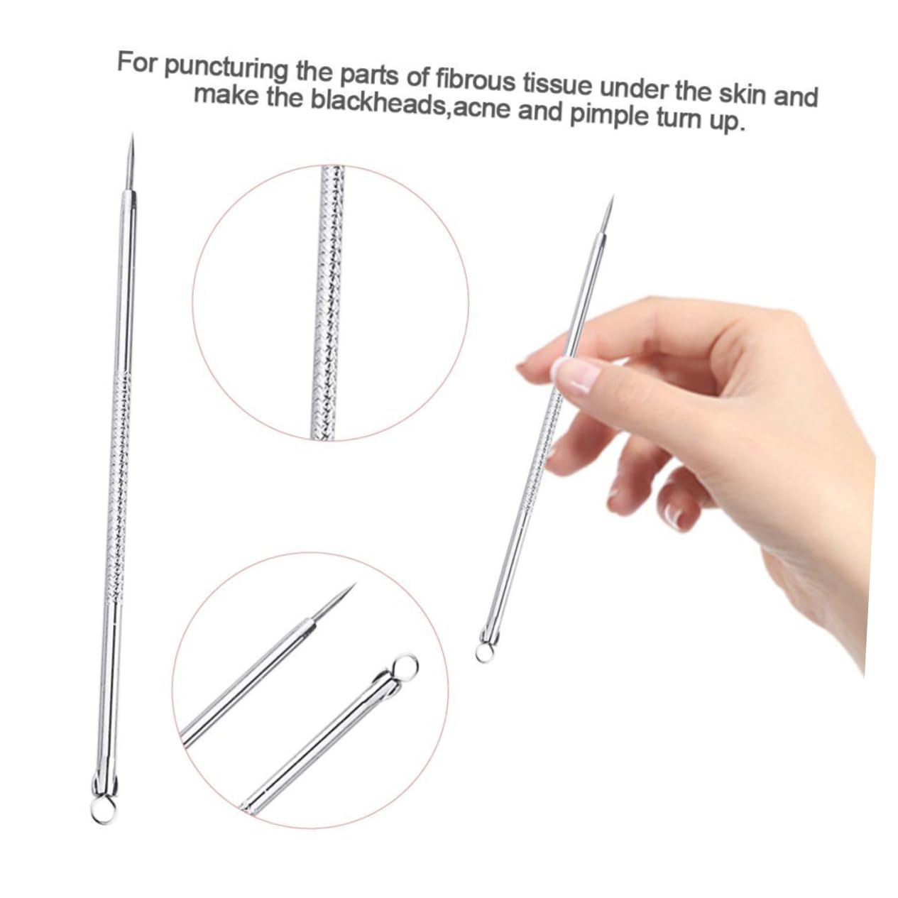 FOYTOKI Pimple Popping Tool Set Pcs Removal Blackhead Facial Suction Pore Cleaner Removal Kit Includes Case