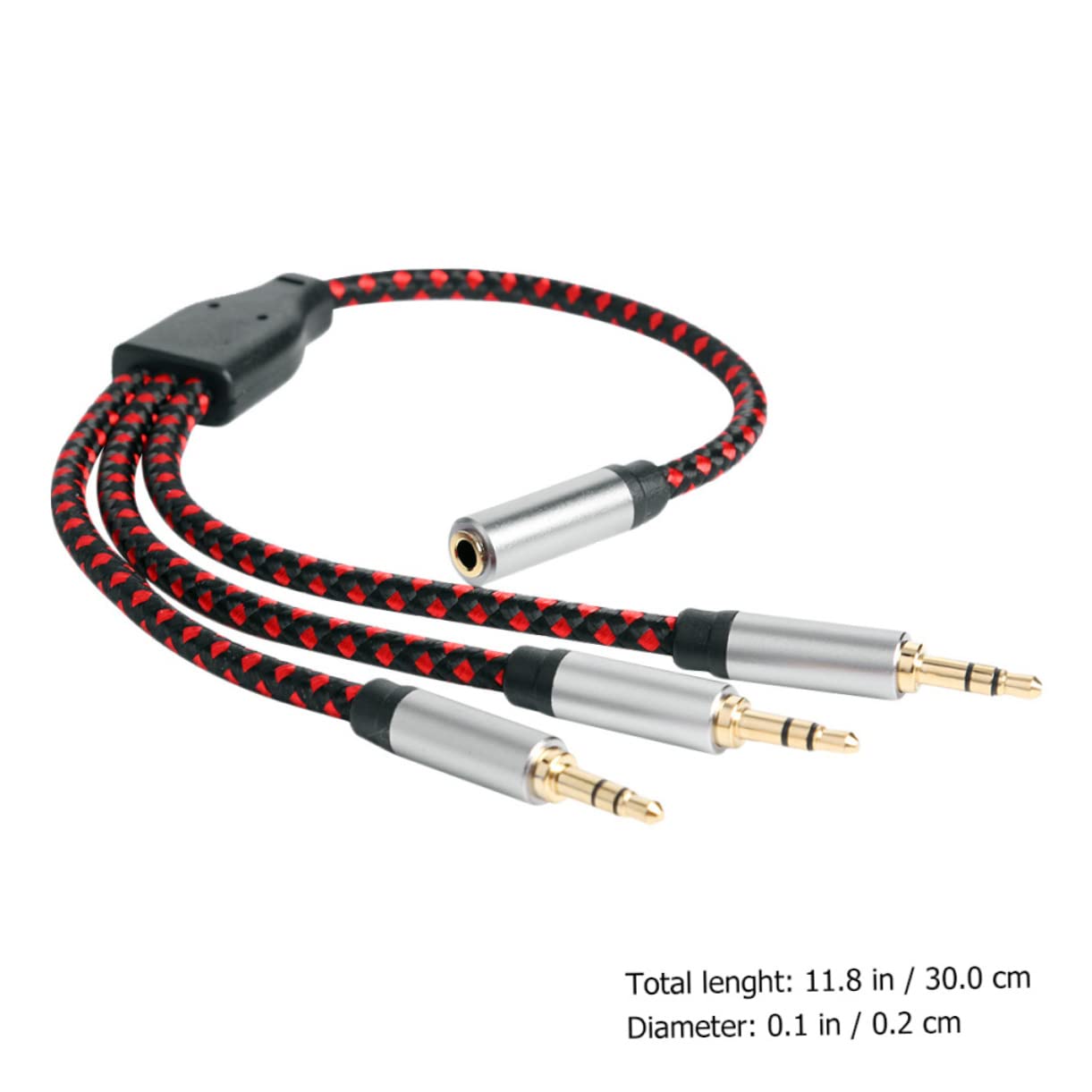 Hemobllo 3stücke Audio Splitter Kabel Hochwertiges Wege Audiokabel Langlebig Flexibles Design Für Lautsprecher Und Mikrofone Einfache Handhabung Und Platzsparende Aufbewahrung