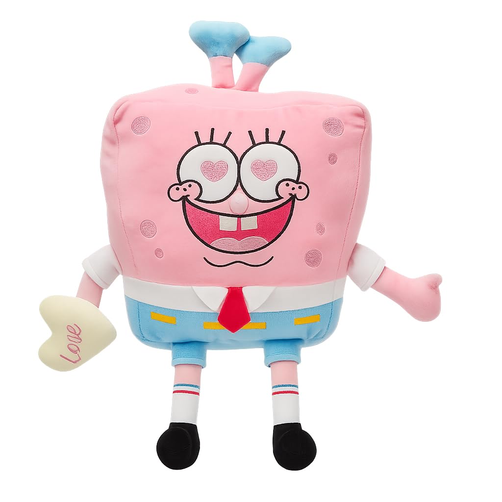 Dimpy Stuff Original Spongebob Love Edition Plush Toy 45cm (18") – Soft Stuffed Cartoon Character - Perfect Valentines Gift Idea-image-40