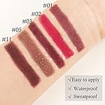 Boobeen Matte Lipstick Pencil Lip Crayon Stick Matte Velvet Lipgloss Creamy Lip Liner Full Coverage High Pigment Waterproof Non-Fade Lipstick for Women, Matte Lip Stain with Smooth Makeup - Image 5