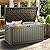 YITAHOME 90 Gallon Large Deck Box, Double-Wall Resin Outdoor Storage Boxes, Deck Storage for Patio Furniture, Cushions, Pool Float, Garden Tools, Lockable & Waterproof (Light Brown)