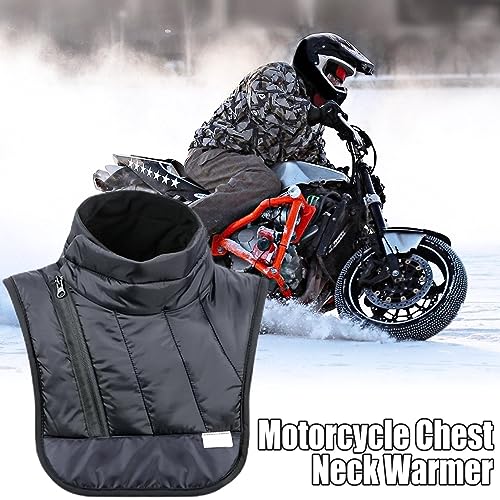 Motorcycle Neck Warmer, Chest And Neck Warmer, Black Neck Warmer Windproof, Thermal Neck Guard Heated For Winter Outdoor3