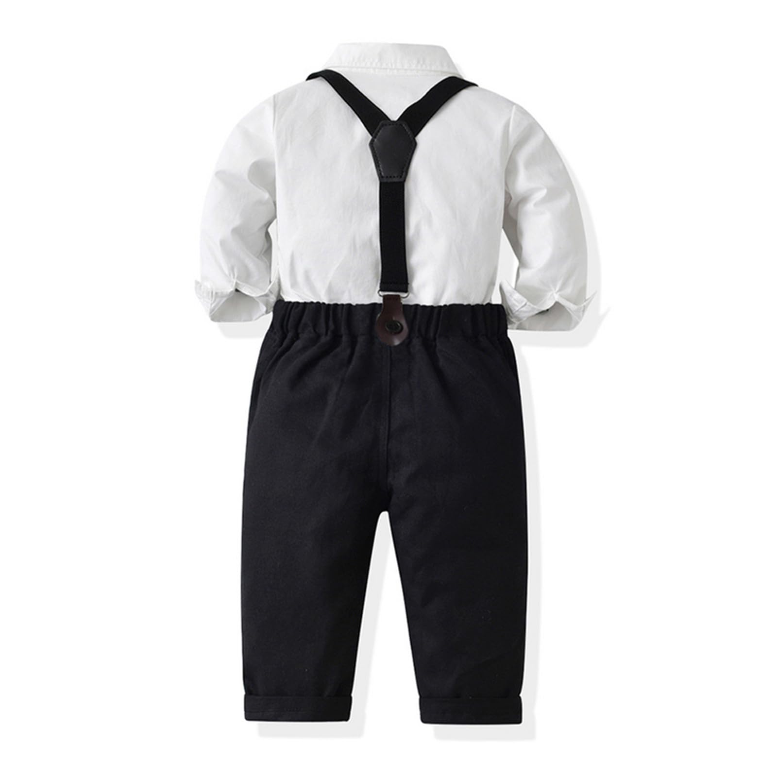 Set tinta unita maniche lunghe e pantaloni, look classico per bambino.