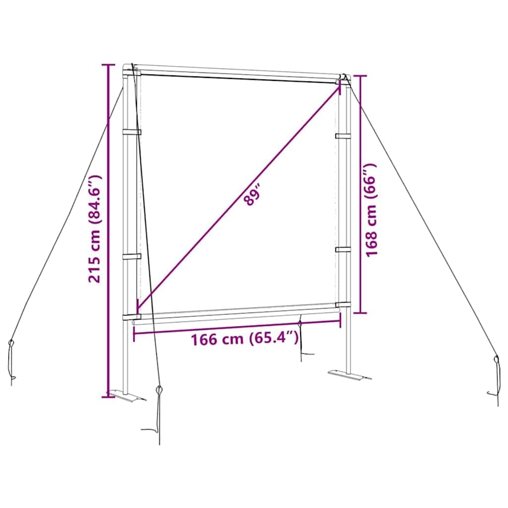 Proyector de pantalla con soporte de 89 pulgadas 1 1 pantalla de