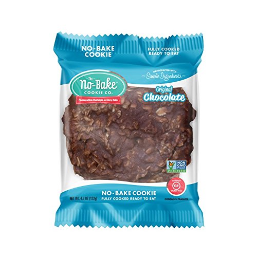 No Bake Cookies 12 Pack CHOCOLATE | Certified Gluten Free - Project Verified Non-GMO | (12) 4.3 oz Packaged Cookies