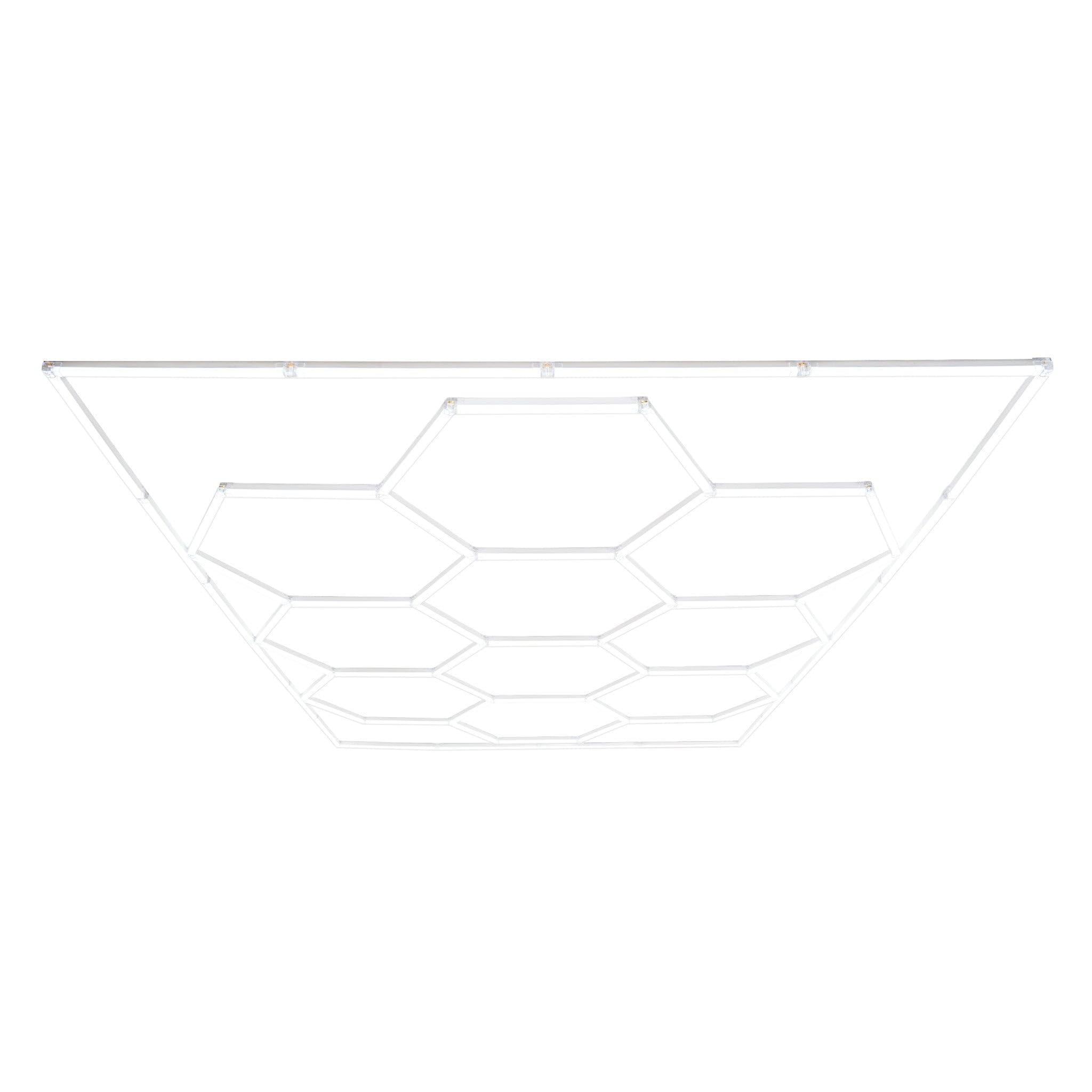 Hexagon LED Lighting Kit - 10 Panels - 6500K White Light - Modular - Monstershop