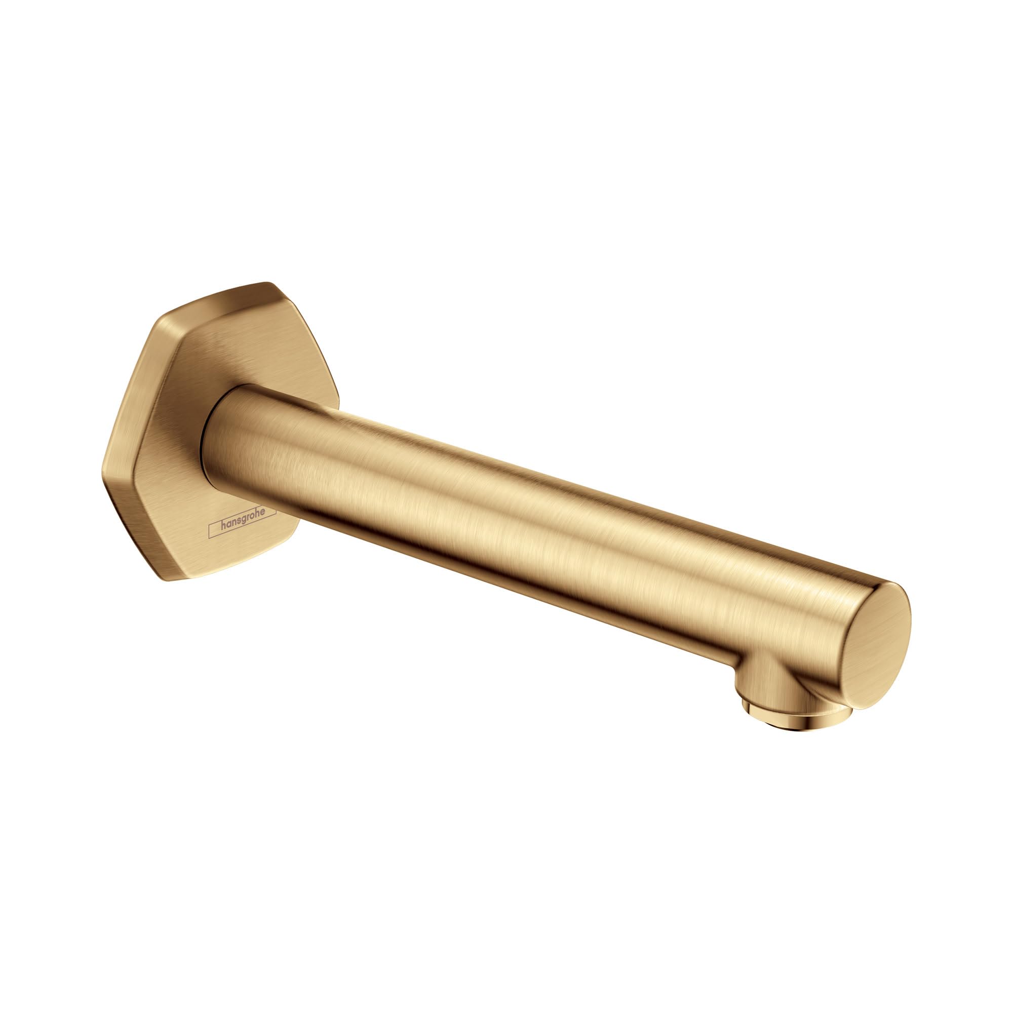 Bec de baignoire hansgrohe Locarno bronze brossé pour salle de bains luxe