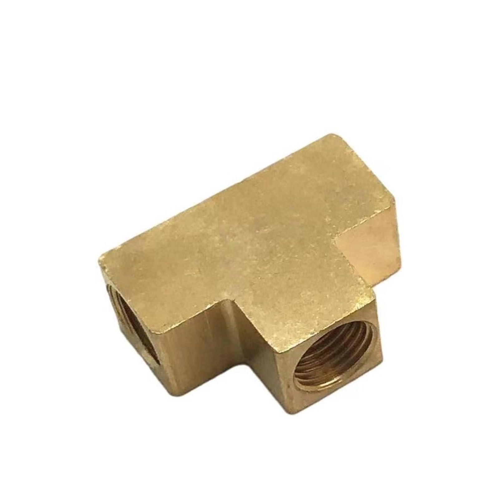 Epaknhgd Men's M10-M8-M10 Fe 1Pc Tee 3 Ways Brass Oil Pipe Fitting