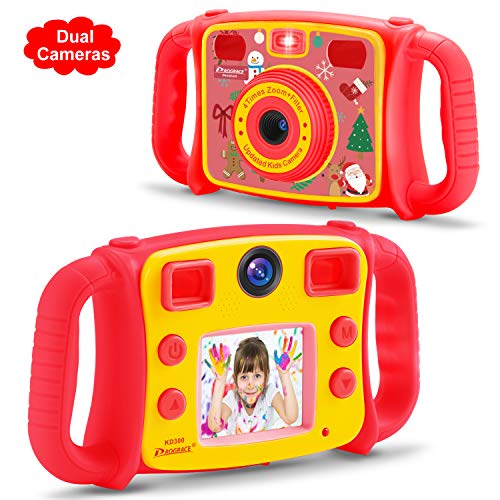 Prograce Kids Camera Dual Camera Selfie Digital Video Camera Camcorder for Boys Girls