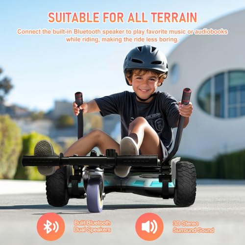 Image of LIEAGLE Hoverboard, 6.5 inch Self Balancing Scooter Hover Board with Bluetooth Wheels LED Lights for Kids Adults