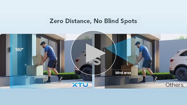 EUKI Wireless WiFi Video Doorbell Camera With Chime, 2K HD Smart Video