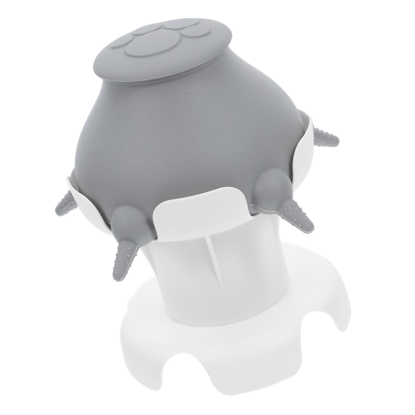 Milisten Silicone Puppy Feeder 4 Nipples Pet Milk Feeder Bowl for Newborn Puppies Kitten Nursing Bottle