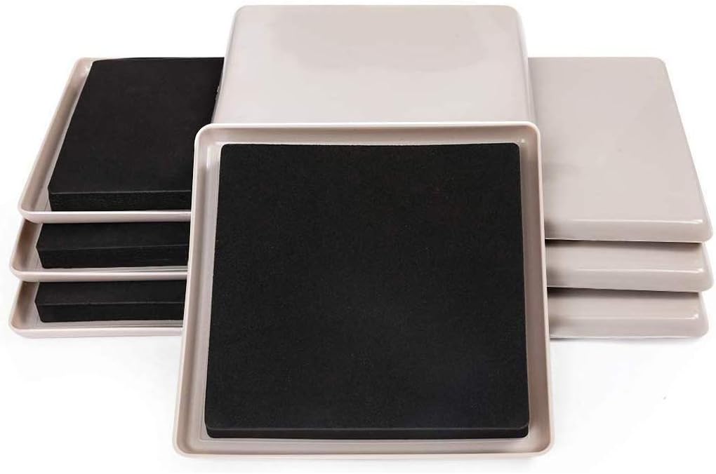 Super Sliders 3 1/2" & 7" Round Reusable Furniture Sliders for Carpet