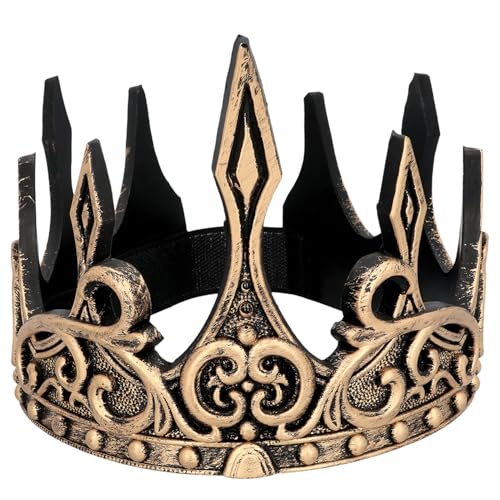 Boland 36108 - coroa do rei medieval, tamanho ajustável, acessório para disfarces, carnaval e festas temáticas