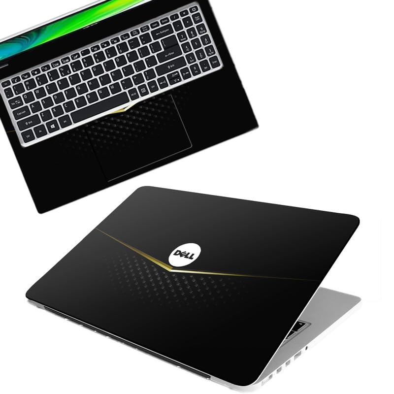 Pattern D9 Full Body Vinyl Laptop Skin/Sticker/Cover Upto 15.6 Inches Laptops Laminated-Removable-HD Quality Compatible for DELL