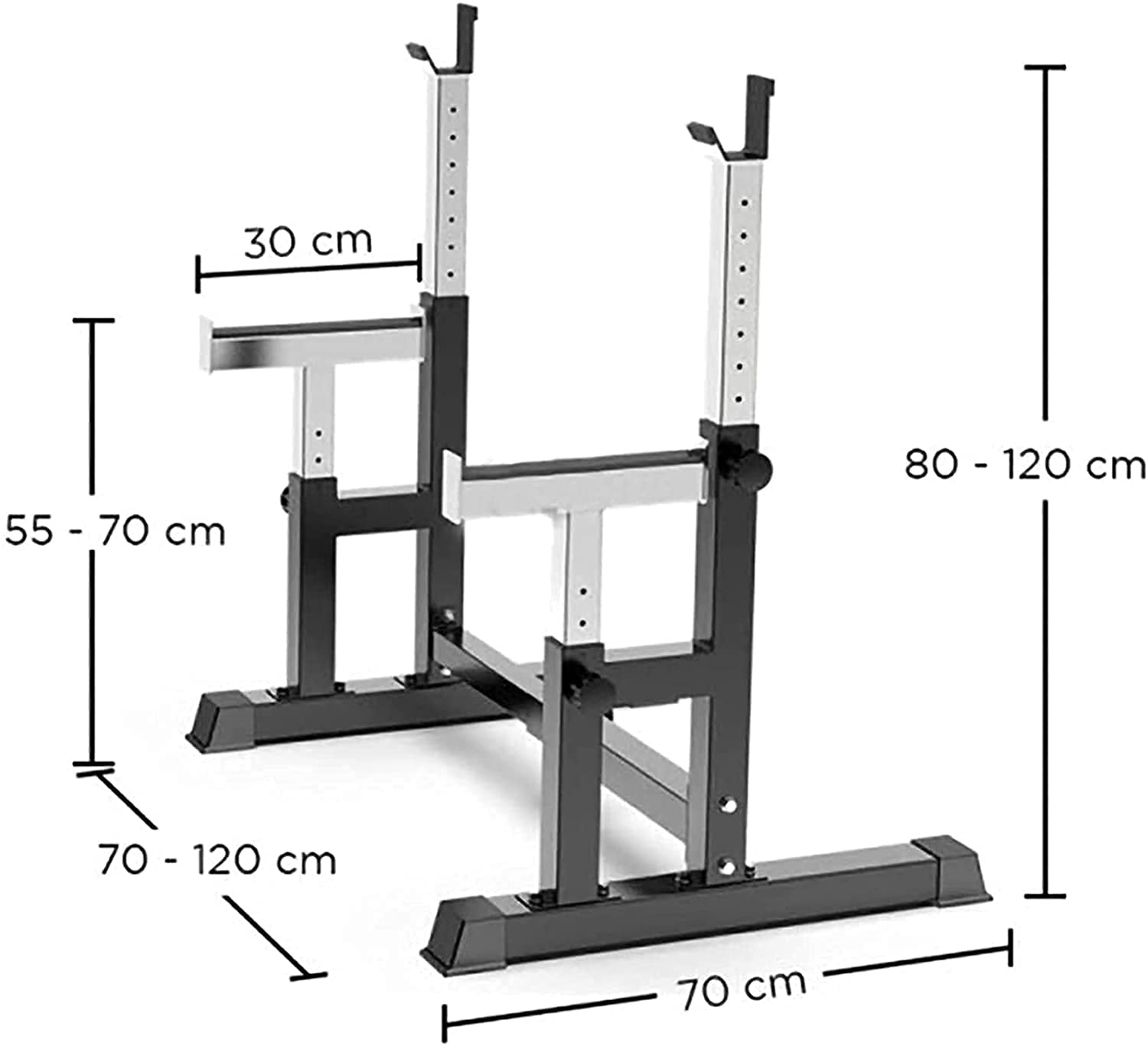 Soporte para barra, soporte para sentadillas, soporte para press de banca, soporte para sentadillas ajustable, soporte para sentadillas, estación de inmersión multifunción, soporte para inmersión, gi