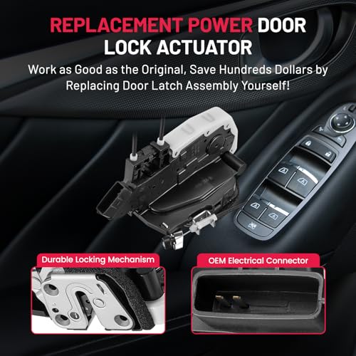 Image of SYERAL Rear Left Driver Side Door Latch Lock Actuator Compatible with Infiniti G25 2011-2012, G35 2007-2008, G37 2009-2013, Q40 2015 Replaces 82501JK00A, 82501JK000