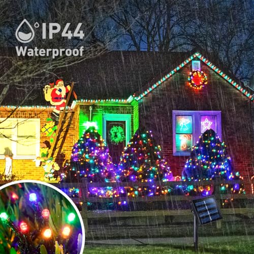 Jmexsuss 2 Pack Solar Christmas Lights Outdoor Waterproof, Total 400Led 151Ft Solar String Lights, 8 Modes Multi-Colored Solar Lights For Outside Garden Patio Party Christmas Tree Xmas Decorations thumb #5