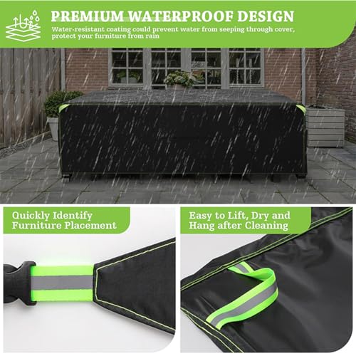 Housse de protection pour mobilier de jardin imperméable bâche fauteuil extérieur - 7