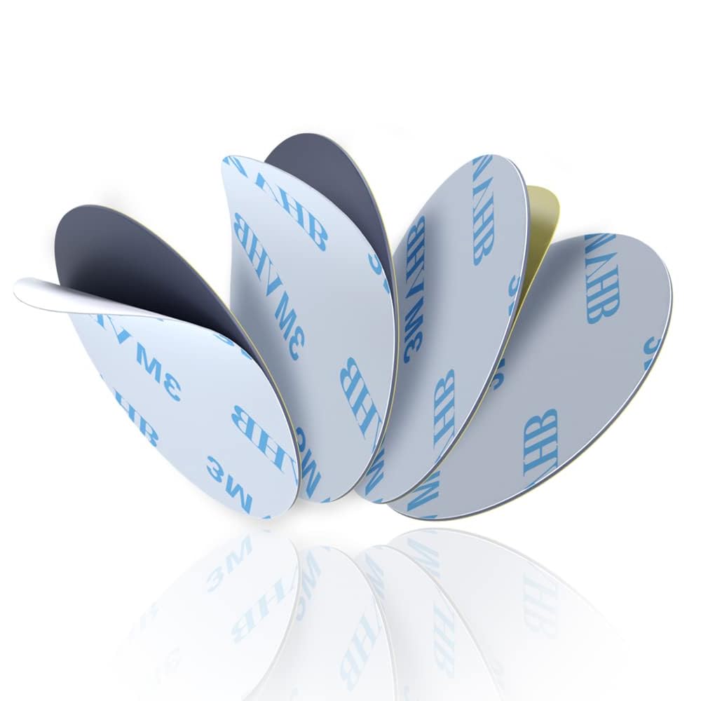 Sticky Mounting Circle Dots – 1.38" Double-Sided Adhesive Pads, Pack of 4 – Made with 3M Tape Secure Phone Holder Camera Stands Versatile Mounting Applications