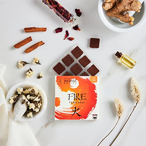 Aromafume Fuoco Elemento Feng Shui Incenso Mattoni...