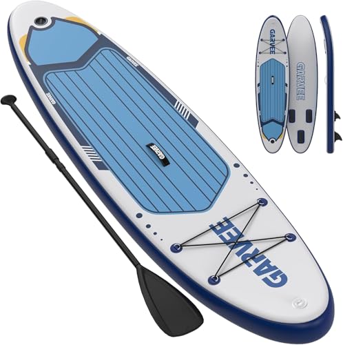 Inflatable Paddle Board for Adults, 10'6"/11" Inflatable Stand Up Paddle Board with Premium Accessories, Non-Slip EVA Deck, Ultra-Light Carry Bag, Pump, SUP Board for Adult