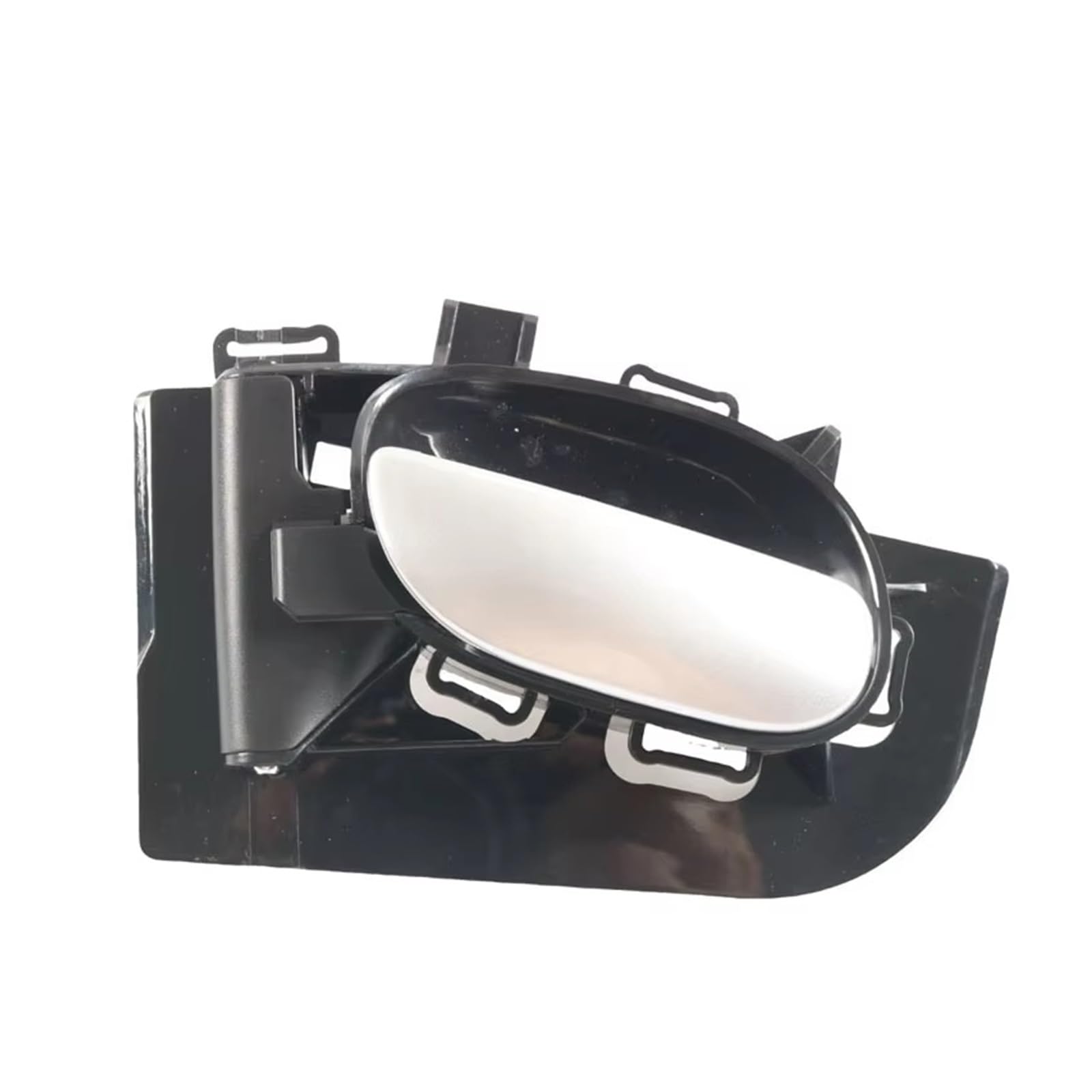 Ksjosji Silver Left Interior Door Grab Handle Pair Of Chrome Inside Interior Door Handle Black For Peugeot 206 207 206Cc For Citroen C2 Interior Door Handle Replacement(Silver Left)