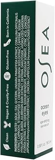 OSEA Ocean Eyes® Age-Defying Eye Serum - For Dark Circles, Puffiness - Cooling Roller Ball Applicator - Hyaluronic Acid, Peptides - Clean Skincare - Vegan & Cruelty-Free Anti-Aging Under Eye Treatment