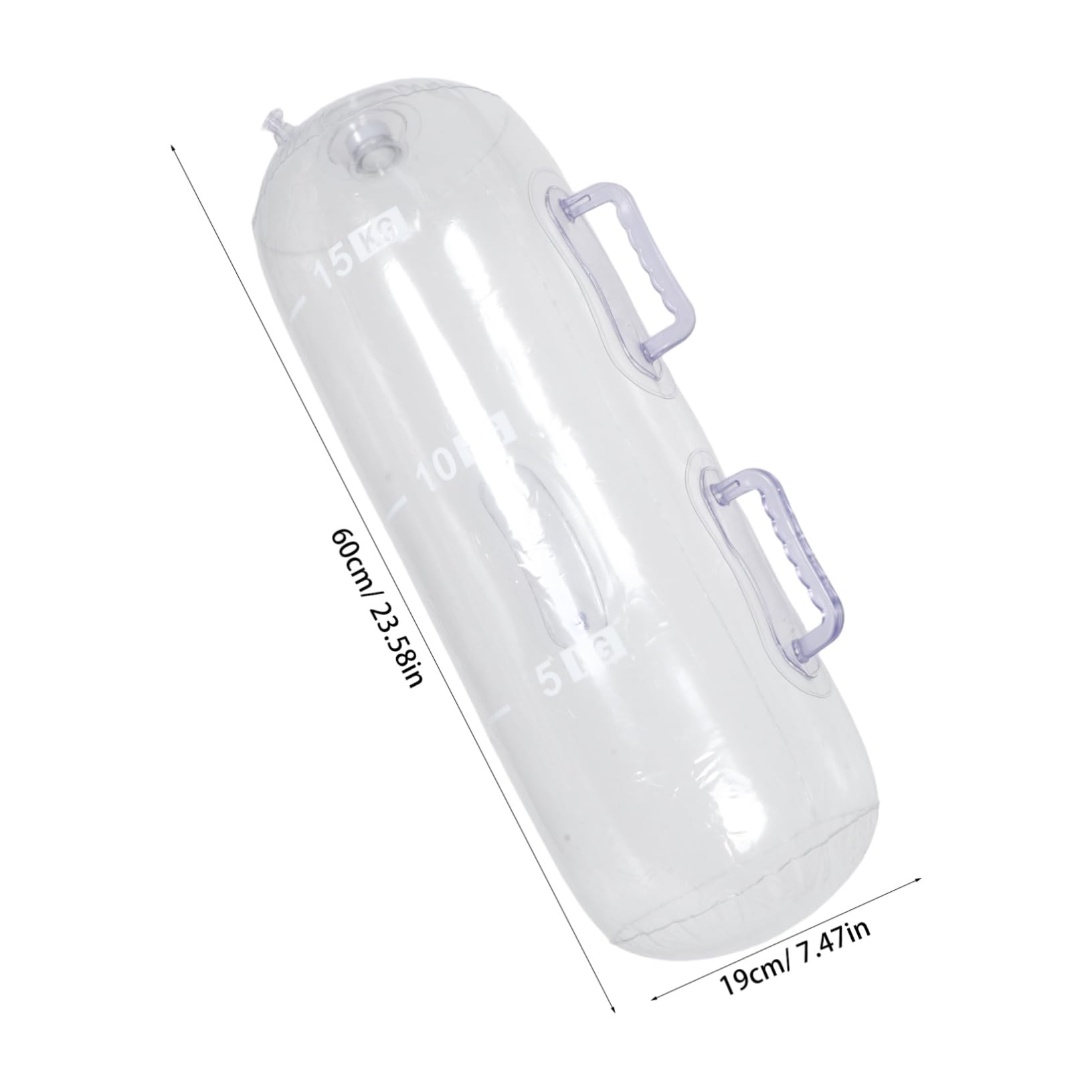 HEMOTON Weighted Fitness Water Bag Core Strength Training Home Gym Travel Friendly