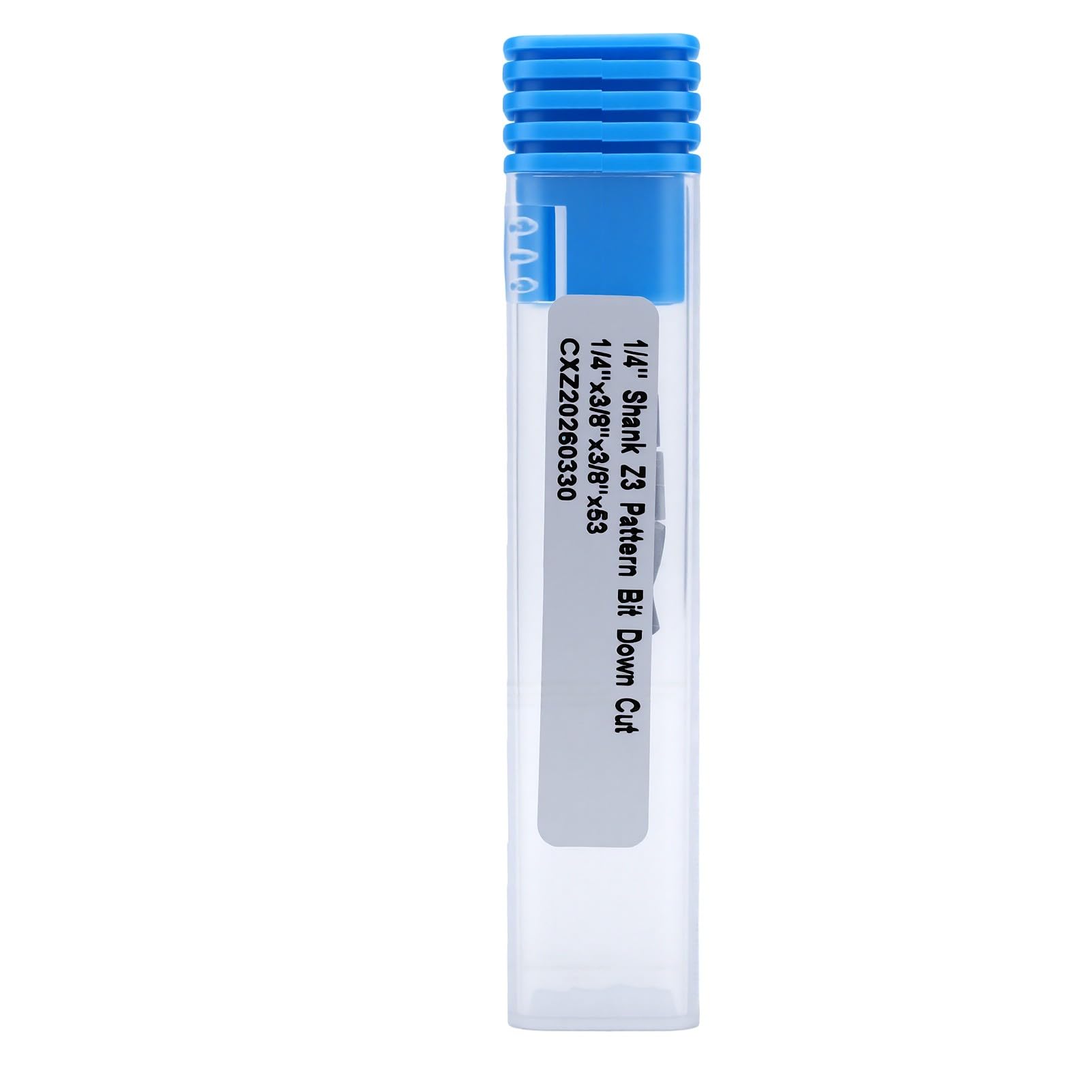 Generic Frez do Przycinania Spiralnego z Węglików Spiekanych do Dokładnych Kształtów Szablonów Średnica 3/8 Cala Długość Cięcia 1/2 Cala Kompatybilny z Routerami Ręcznymi i Stołowymi