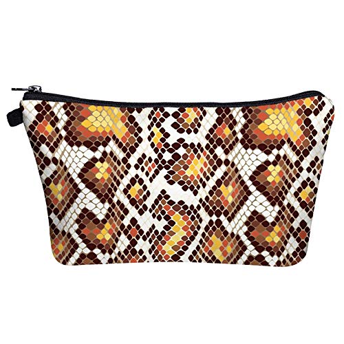 Preisvergleich Produktbild CEXWZQ Kosmetiktasche Druck Serpentine Cosmetic Bag Organizer Tasche Frauen Schönheit wasserdichte Schreibwaren Tasche Student