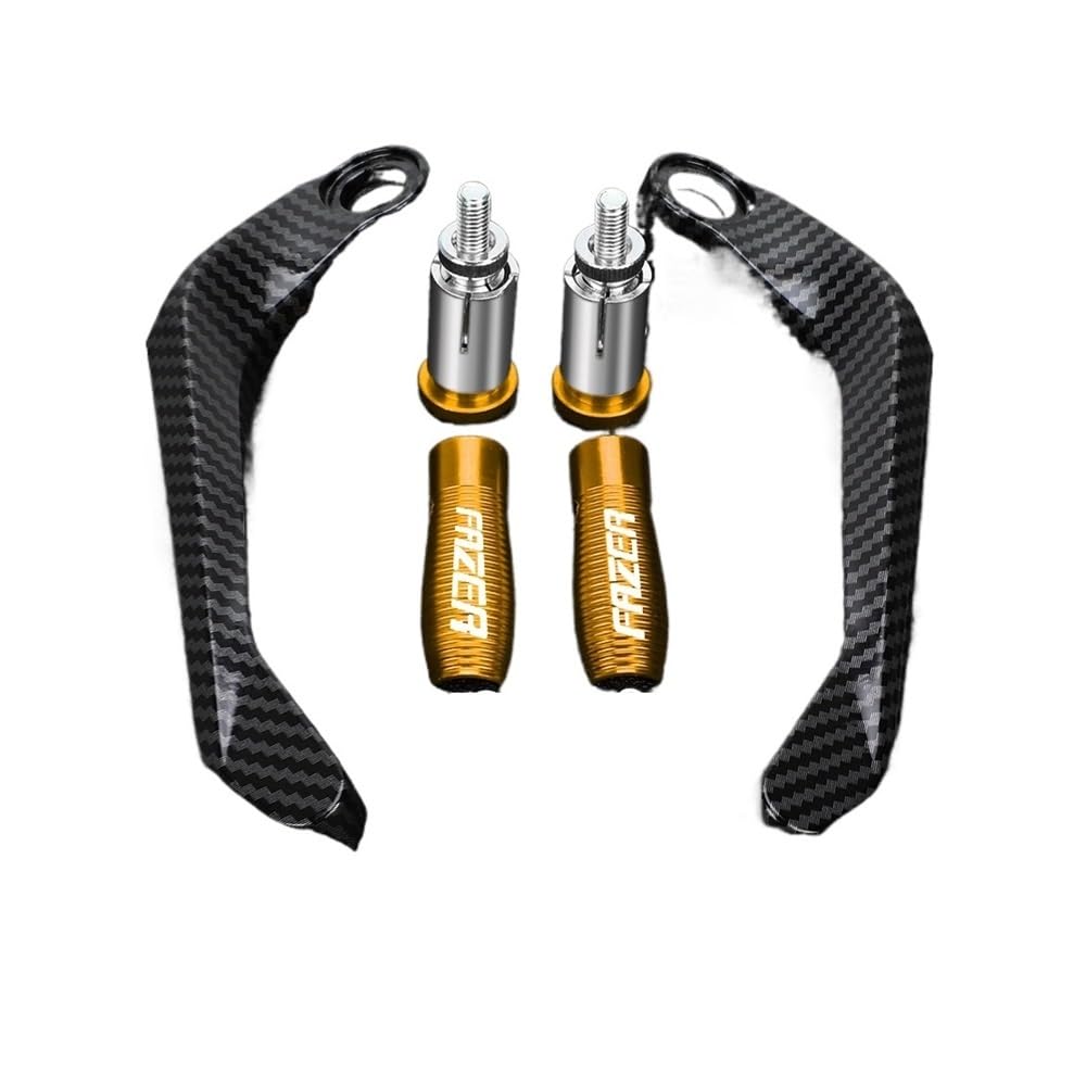 Dkicbnj Yellow With Logo For Fz6 Fz1 Fz8 Fzs Fz1n Fz1s Fz6s Fz8n Motorcycle Handlebar Brake Clutch Lever Hand Guard Protector Kit Handlebar Brake Clutch Lever Guard