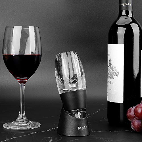 image for Mafiti Red Wine Pourers Aerator Portable Decanter with Base for Birthd