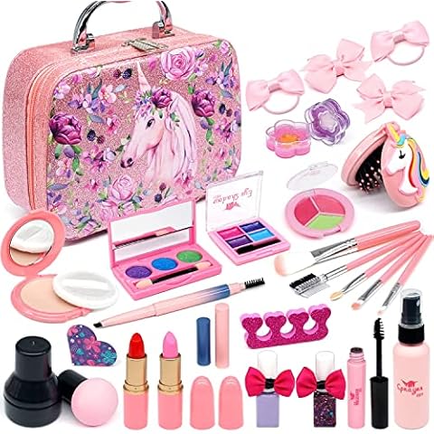 Maletín de maquillaje para niños Mrabbitoo con 27 piezas Cover