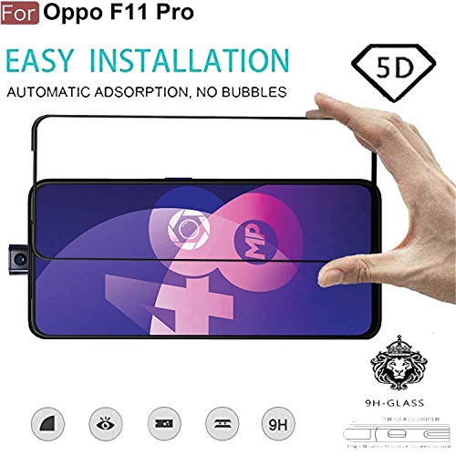 Image of Screen Protector for Oppo F11 Pro Tempered Glass Edge-to-Edge 6D Screen Guard With Installation Kit