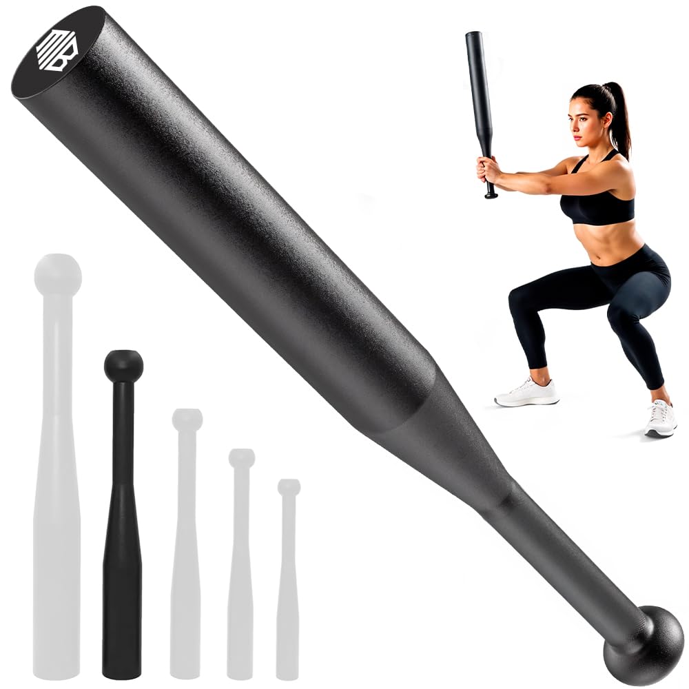 ManiBoom Mace Bell de Hierro Fundido - Maza Entrenamiento de FUERZA - Clubbell 4kg 6kg 8kg 10kg 12kg - Macebell para CrossFit, Fitness Pesas