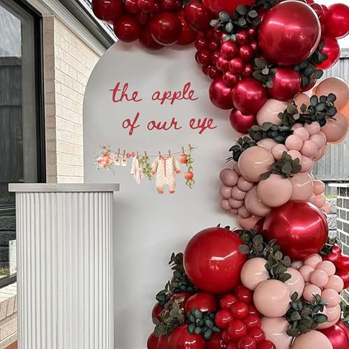 Adorno vinilo decorativo manzana 24 pulgadas para fiestas miniatura 2