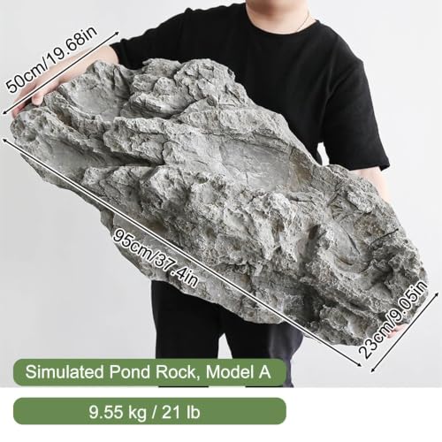 Rocas ligeras para jardín que ocultan tuberías e imperfecciones 3
