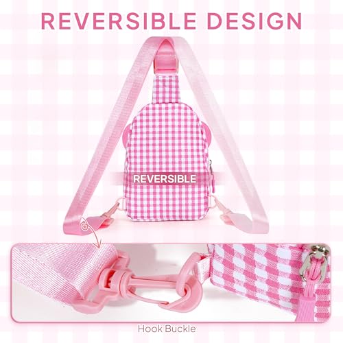 Image of YOOLIFE Birthday Gifts for 2 3 4 5 6 7 8 9 Year Old Girls - Small Crossbody Bags for Kids Little Girls Gifts, Initial Small Sling Bag Belt Bag Purse for Little Girl Kids Birthday Gift (Purple S)