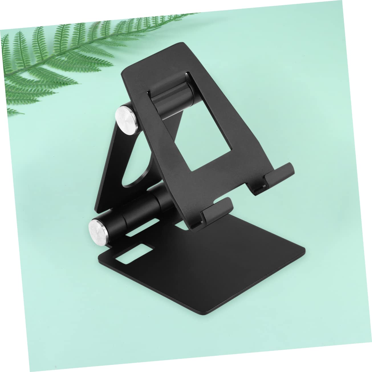 Hemobllo 2 Pezzi Supporto Da Tavolo Per Telefono Cellulare Con Base in Metallo Stabile Supporto Da Tavolo Portatile Per Tablet Per Cucinare I Compiti