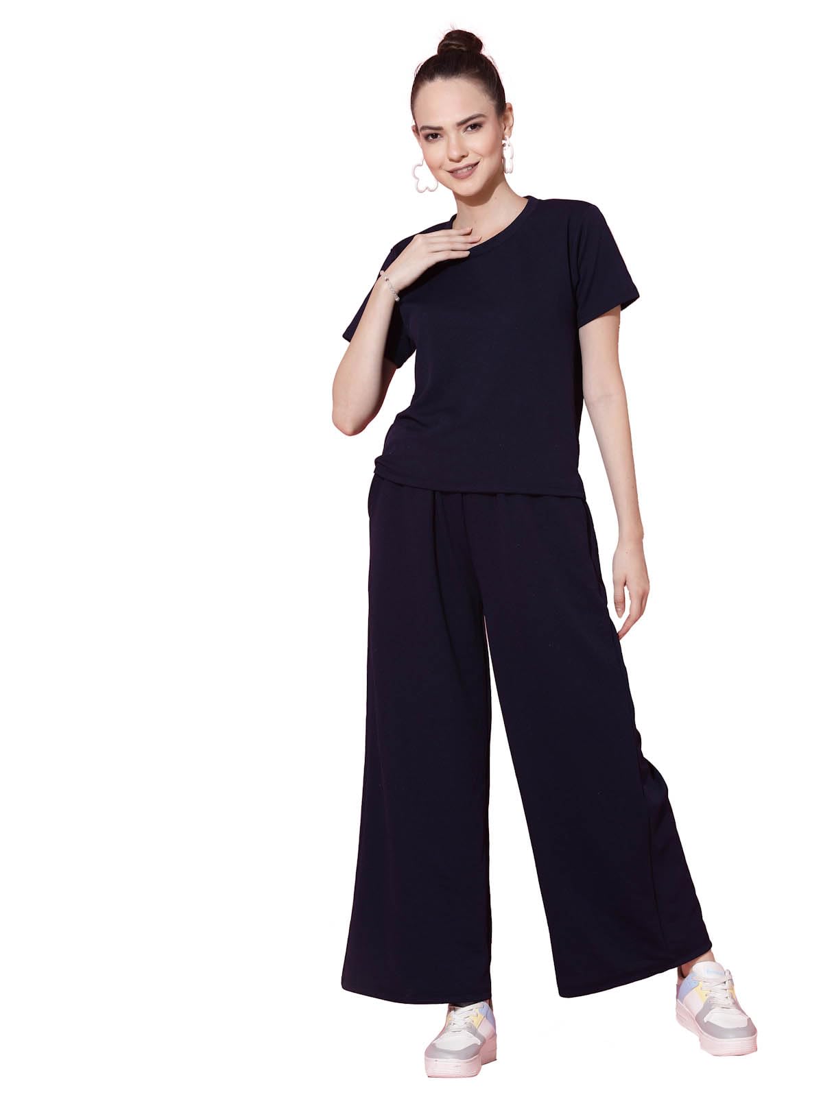 Oomph! Coord Set For Women Western, Blue - Md931