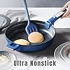 CAROTE 22pcs Pots and Pans Set Non Stick, Nonstick Cookware Set, Dishwasher/Oven/Fridge Safe Pots and Pans, Removable Handle RV Oven Safe Cookware, Induction Kitchen Set, Blue #5