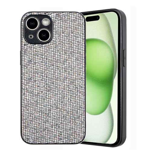 Custodia Glitter Case Compatibile con iPhone 14 Phone Backcover, Antiurto TPU Silicone Custodia Strass Glitterata Custodia Compatibile con iPhone 14 Glitter Phone Protettiva Donne Ragazze Cover,Nero