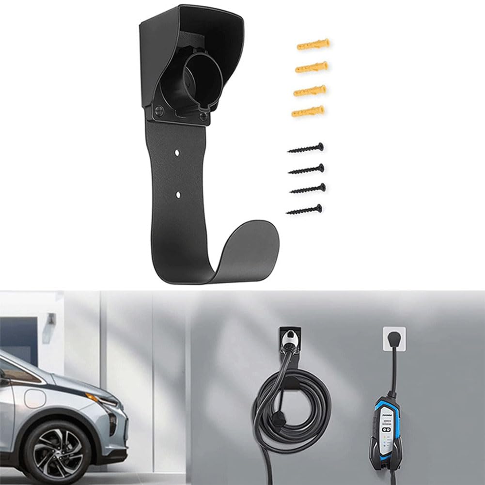 Organizer Da Parete Per Cavi EV – Supporto Per Auto Elettrica Compatibile Con J1772, Con Fondina E Gancio