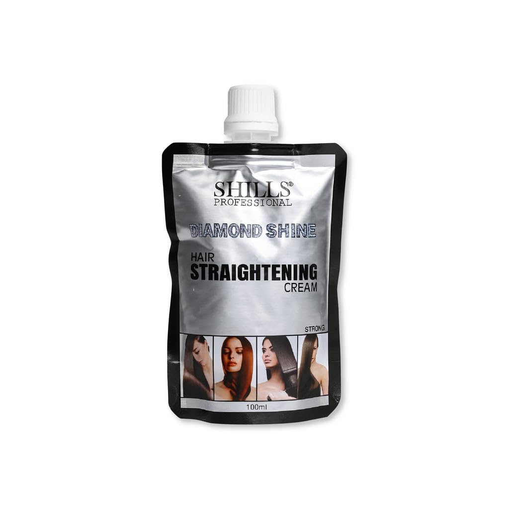SHILLS PROFESSIONAL Hair Straightening Cream Strong – Diamond Shine Formula for Ultra-Smooth, Frizz-Free, Straight Hair – Available in 100ml, 500ml & 1000ml (100ml)-image-17