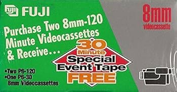 Amazon.com: FUJI MP P6-120 DS N 8mm Videocassette Tapes, 2