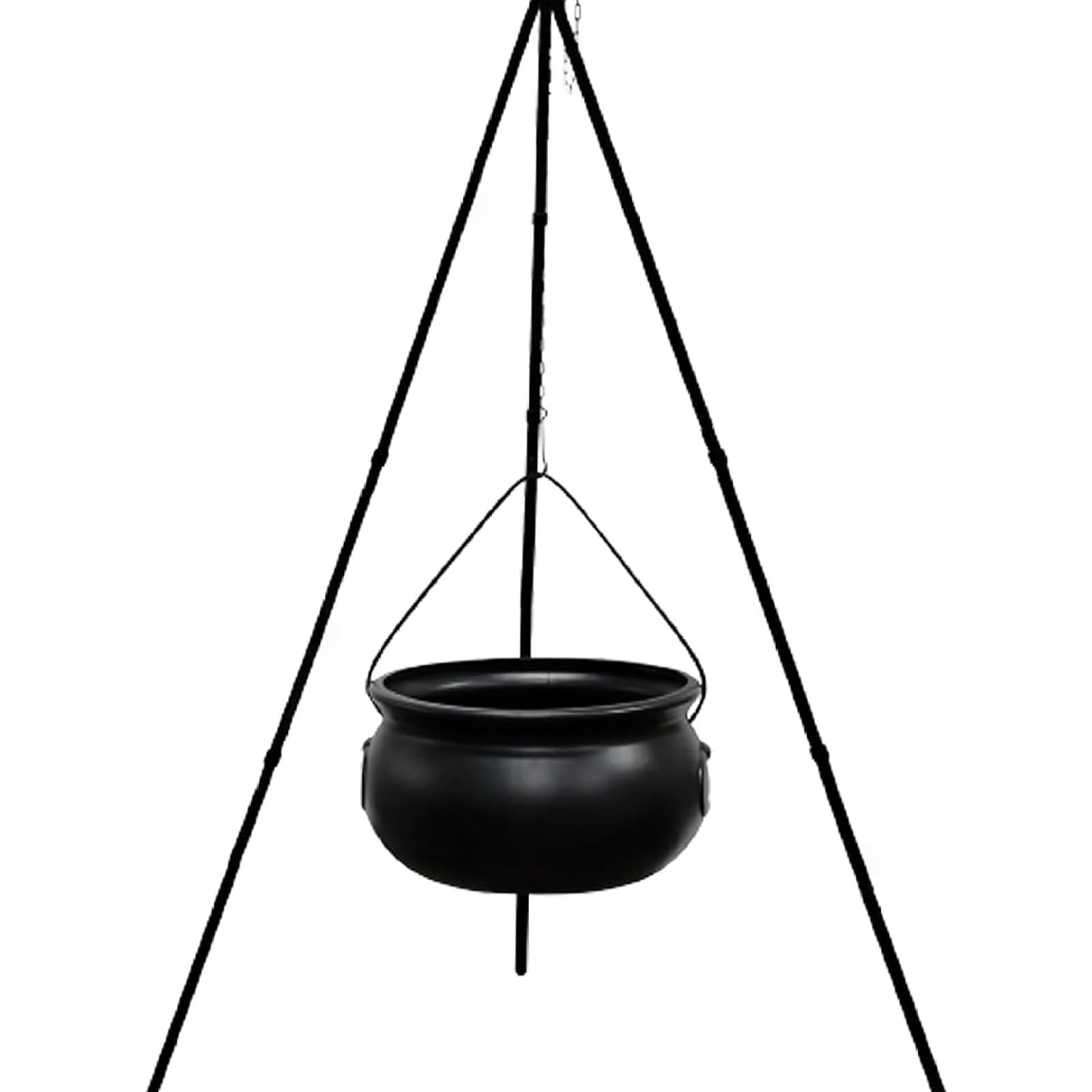 Festive Witch Cauldron Decoration Green Lighted Pot on Tripod for Terrifying Themes Adult Halloween Party Supplies Decor Green Lighted Witch Pot Adult Party Supplies Halloween Party Decoration for