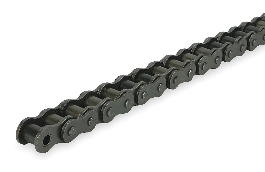 Roller Chain, Riveted, 40 Ansi, 10 Ft.
