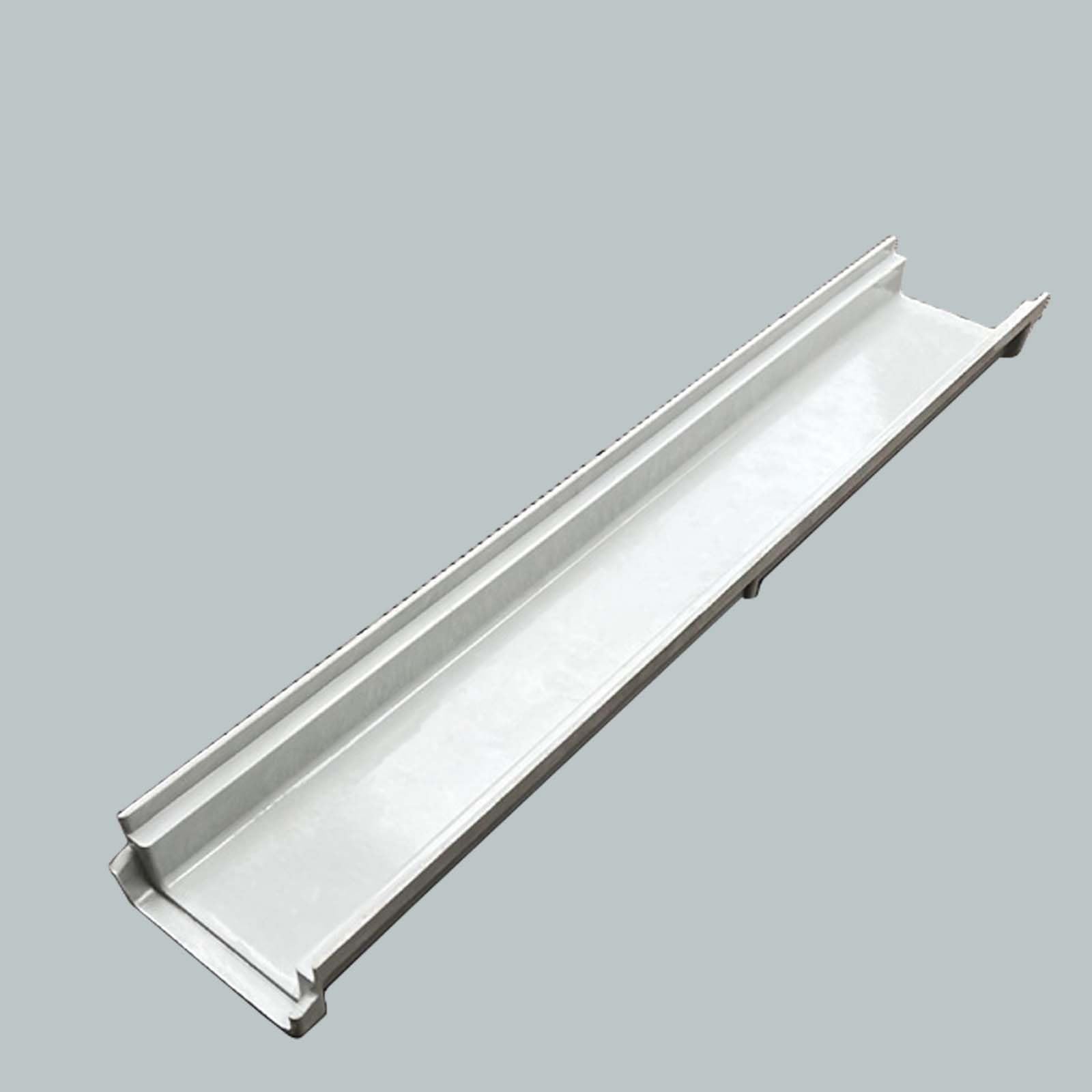 Canal de drainage de 60 cm avec grille de jardin plastique anti-feuilles